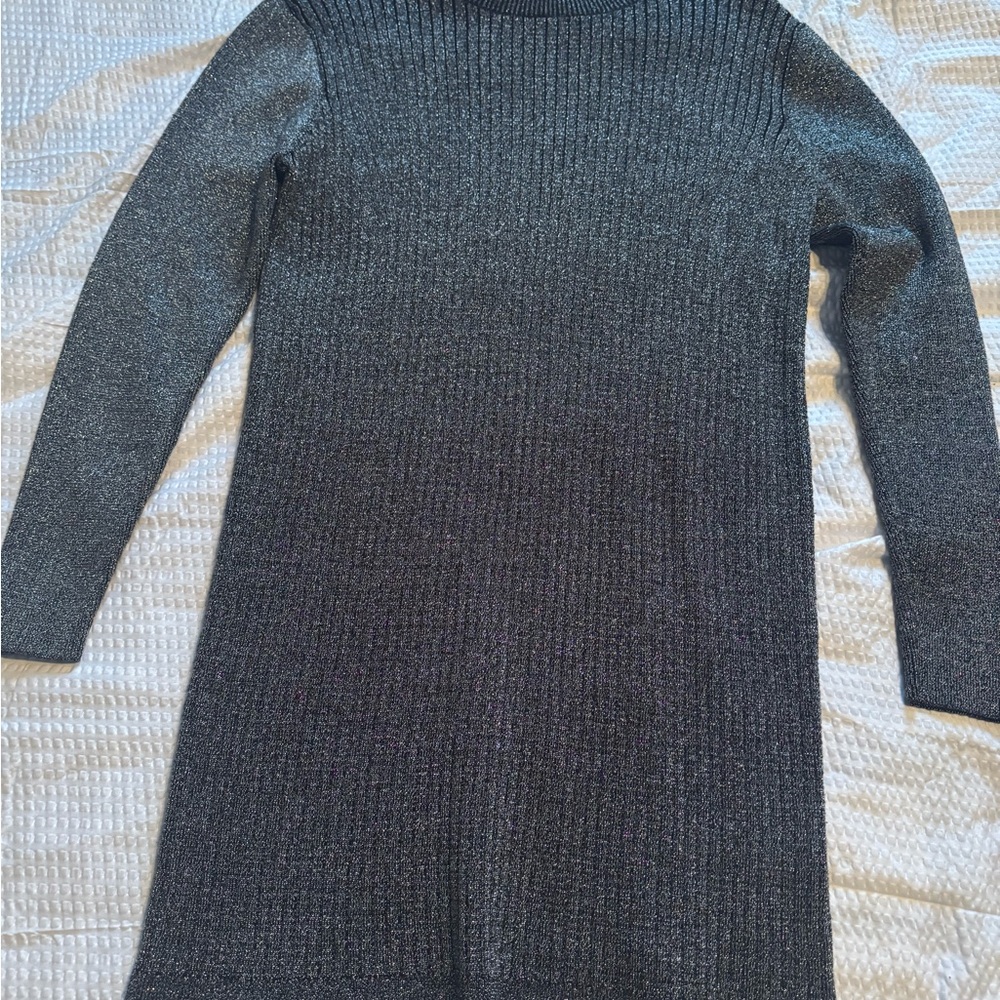 Studio 1940 Shimmering Black Knit Sweater Dress